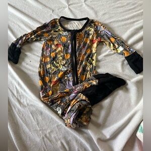 Winnie the Pooh Halloween bamboo long sleeve footy